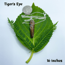 Load image into Gallery viewer, Tiger&#39;s Eye Necklace 16&quot;
