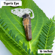Load image into Gallery viewer, Tiger&#39;s Eye Necklace 16&quot;
